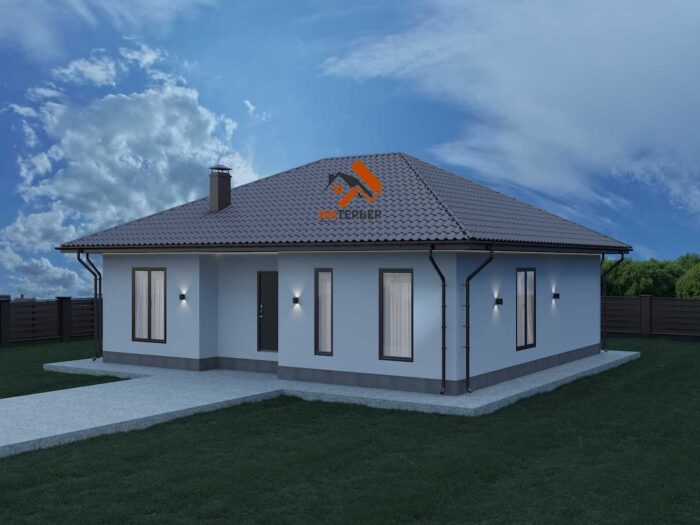 Проект дома из газобетона 106,8 м2. - Траст