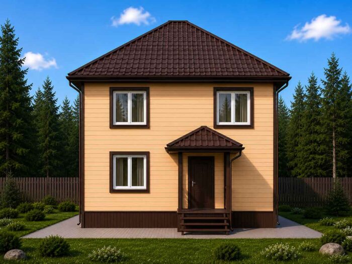 Дом из бруса 120,1(020)